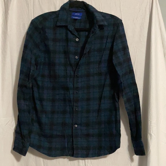 NWT - (2) Apt. 9 Men’s Flannel Slim Fit Shirts - Picture 8 of 11